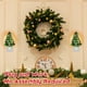 thumbnail image 3 of Moyic Luz nocturna de atmósfera de Papá Noel, hecha en resina, 7 vatios de potencia, luz blanca brillante, noche de árbol de Navidad Iluminación navideña verde, 3 of 6