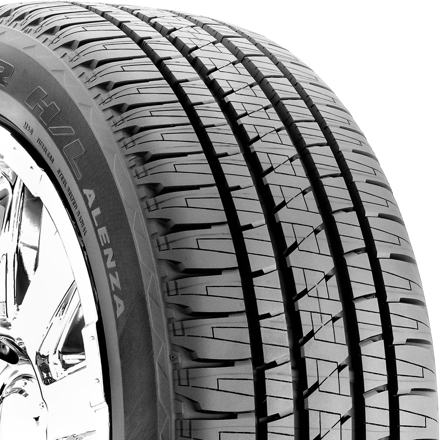 BRIDGESTONE トラックレーサー Bridgestone Dueler H/L Alenza Tires, 275/55R20, All-Season, Fits