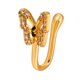 thumbnail image 5 of Anillo nasal falso/Puño nasal falso/Sin piercing/Joyería corporal/Pernos nasales falsos/ Dorado, 5 of 9