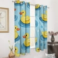 thumbnail image 3 of Cute Yellow Duck (45) Luxury Window Curtains Blinds for Living Room Kids Bedroom Bathroom Kicthen Door Home Decor 2 Panels, 3 of 6