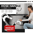 thumbnail image 4 of Upgraded OEM Selgo Replacement Hose Handle for Shark Rotator Lift-Away Vacuum NV355 NV355WM NV355WM1 NV356 NV356Q NV356E NV356K NV357 NV358 NV370 UV440 (NV360 NV360K Blue UV550 Gray NV391 Red) 153FFJ, 4 of 7