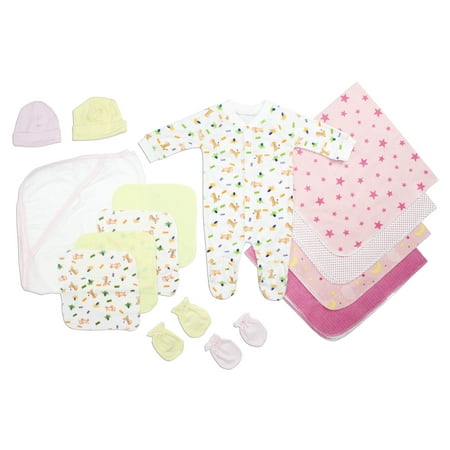 Bambini Newborn Baby Shower Layette Gift Set 14pc (Baby Girls)