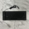 thumbnail image 1 of de silicona español plegable USB d4 , s enrolbles impermeable computadora de escritorio, portátil Macarena Teclado español plegable, 1 of 8