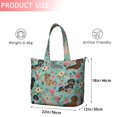 thumbnail image 4 of Dachshund and Flower Travel Tote Bags for Women Carry On,Large Weekender Bags for Women Travel,Multi Functional Duffle Bag for Work,Shopping,Sports, 4 of 5