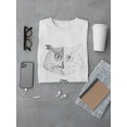 thumbnail image 3 of Owl Half Face Hipster T-Shirt Men -Image by Shutterstock, Male 4X-Large, 3 of 4