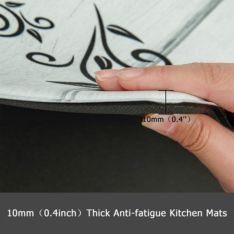 Findosom 2pcs Anti Fatigue Kitchen Rug and Mat Set 0.4 Thick