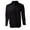 Black, variant on Npasoilc Chemise Tops for Men Cotton Linen Long Sleeve 1/3 Button Up Turn Down Collar T-Shirts Breathable Lapel Beach Shirts Daily Casual Loose Blouse Tops