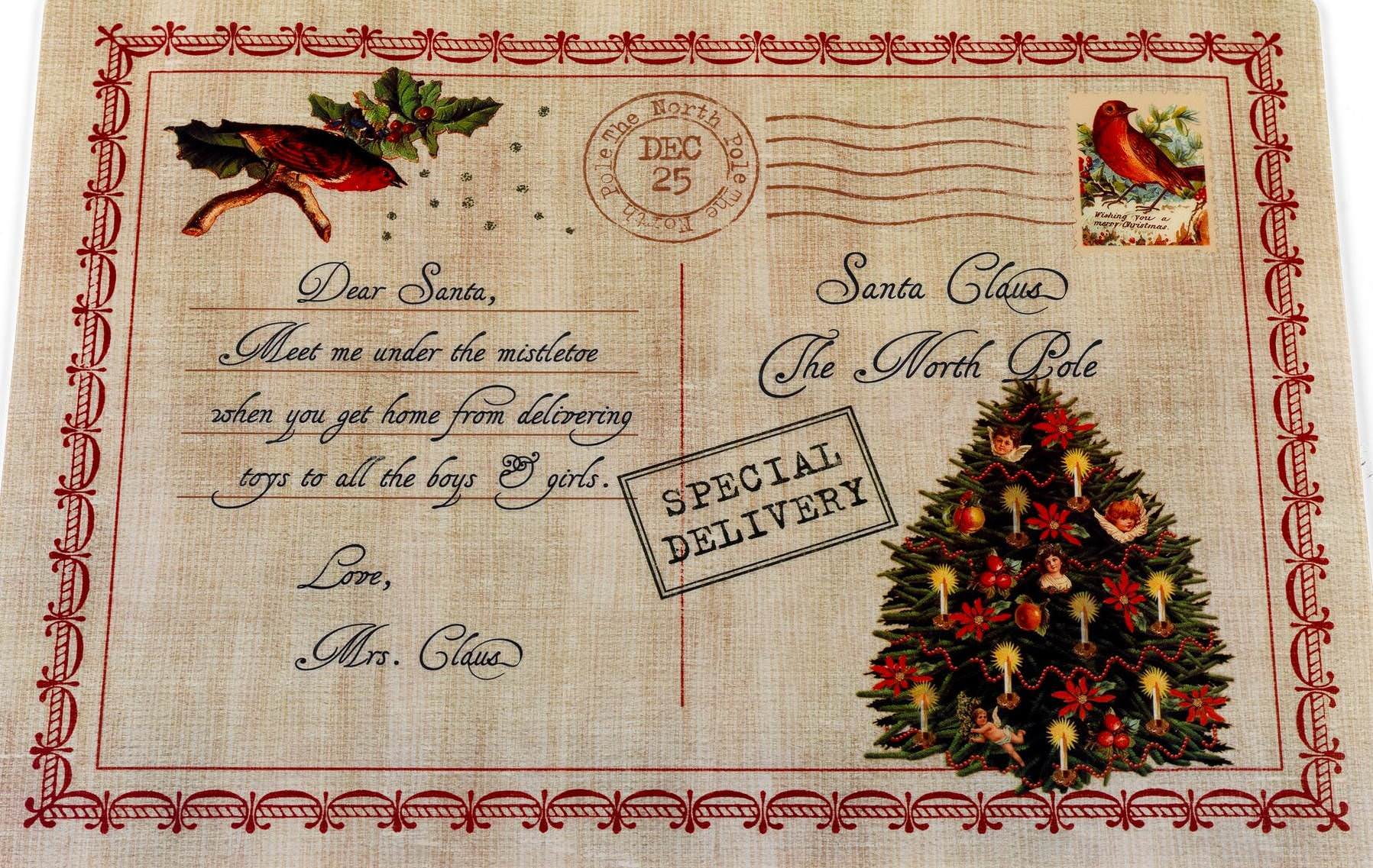 Royal Bath Letter To Santa Holiday Place Mat Set Of 4 Walmart Com Walmart Com