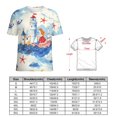 thumbnail image 2 of Lighthouse Sea Adventure Women's T-Shirt Short Sleeve T Shirts Tops Tee Ladies Loose T, 2 of 7