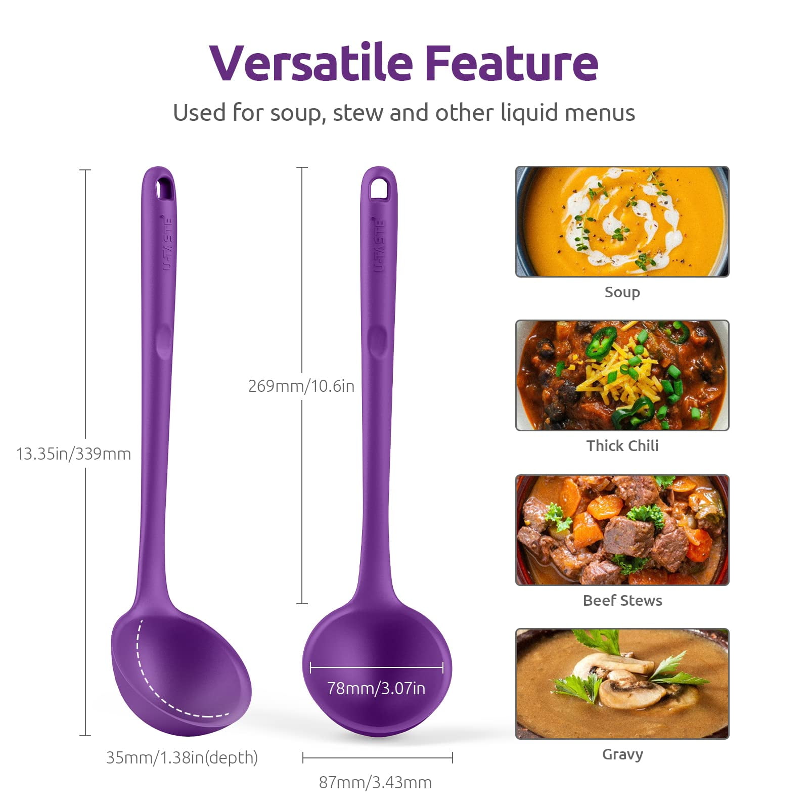 13.6 Slotted Silicone Turner: U-Taste 600℉ Heat Resistant Kitchen Spatula  Flipper, BPA Free Flexibl…See more 13.6 Slotted Silicone Turner: U-Taste