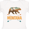thumbnail image 4 of Inktastic Montana Vacation Bear Silhouette Boys or Girls Long Sleeve Baby Bodysuit, 4 of 5