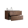 thumbnail image 3 of 30" Floating Wall Mount Bathroom Vanity | Timeless Walnut Elegance | Eco - friendly E1 Grade Boards | Silent Drawers for Quietness, 3 of 5