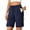 Navy, variant on Rosvigor Womens Hiking Cargo Shorts Quick Dry Athletic Shorts for Women Golf Casual Summer Shorts with Pockets