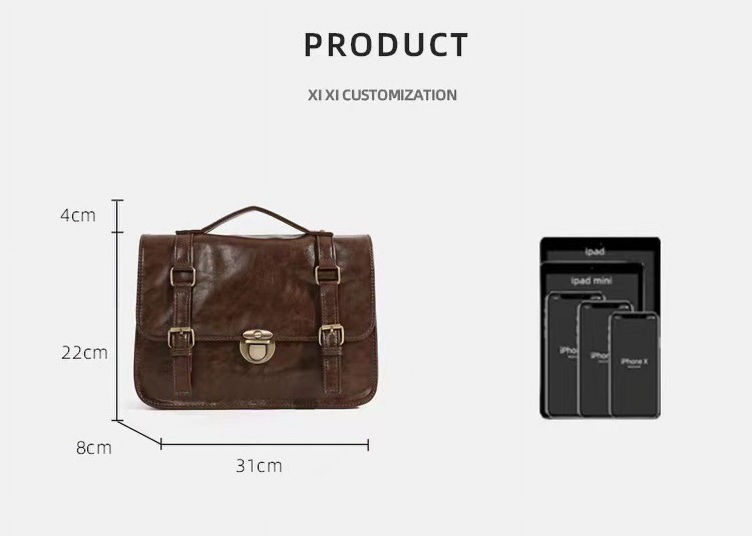 JUYGO Japan Preppy Style Uniform Shoulder School Bags for Women PU Leather Large Briefcase Tote Handbag For Girls Backbagpack