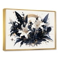thumbnail image 2 of Designart "Charm Of Pure White And Blue Lilies" Lilies Floater Framed Wall Decor, 2 of 5