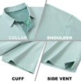 thumbnail image 5 of M MAELREG Mens Polo Shirts Short Sleeve Dry Fit Jacquard Performance Moisture Wicking Casual Pocket Golf Shirts for Men, 5 of 6