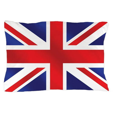 CafePress - Union Jack UK Flag - Standard Size Pillow Case, 20