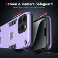 thumbnail image 5 of Feishell Military Shockproof iPhone 13 Pro Max Case [2 Layer Structure][Military Grade Anti-Drop] Hard Slim Camera Protection Rugged Case, Heavy Duty Protective Case for i13 Pro Max, Purple, 5 of 7