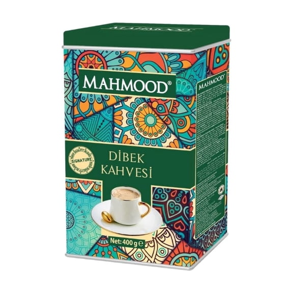 Mahmood Coffee Dibek Coffee – Traditional Turkish Blend, Smooth & Aromatic, 14 oz (400 g) Tin