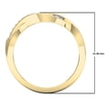 thumbnail image 4 of Dazzlingrock Collection 0.15 Carat (ctw) 10K Round Diamond Ladies Swirl Bridal Anniversary Promise Ring, Yellow Gold, Size 8.5, 4 of 4