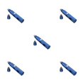 thumbnail image 1 of Maytalsory Nose Hair Trimmer Handheld Washable Remover Stainless Steel Head Clippers Blue 1Pc Head 5Set, 1 of 6