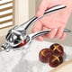 thumbnail image 5 of Cortador de castañas Pelador de castañas de aleación de aluminio Abridor de castañas portátil Clip para castañas con cortador cruzado y bandeja estriada Clip ergonómico para castañas Clip para castaña, 5 of 9