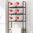 XIBUFE Over Toilet Storage Shelf, White Bathroom Organizer Rack, Heavy ...