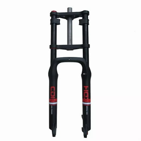 CDH 26X4.0" Fat Tire Bike Fork, Air Suspension Bicycle Fork Double Shoulder 9mm QR, Disc Brake for E-Bike