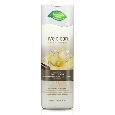 Live Clean Vanilla Oatmeal Soothing Body Wash, 17