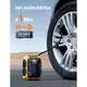 thumbnail image 2 of Compresor De Aire Inflador De Neumáticos 12v Dc Portátil Auto 150psi  Malubero Negro, Amarillo, 2 of 5