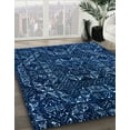 thumbnail image 2 of Ahgly Company Indoor Rectangle Abstract MidBlue Abstract Area Rugs, 2' x 5', 2 of 6