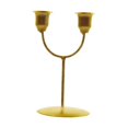 thumbnail image 1 of Portavelas Candelero Tealight Velas Artesanía Mesa Estilo rústico retro de metal Exhibición Candelabro Candelabro para fiesta , dorado, 1 of 8