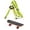 Green, variant on Tortoise Harness Leash With Mini Skateboard Soft Comfortable Traction Adjustable Rope Stainless Steel Chain Outdoor Walking Training Accessory For Tortoises Turtles(Black-S-20cm)