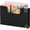 Black, variant on Magnetic File Holder, Magnetic Hanging Wall File Organizer, Pocket Paper Magazine Mail Organizer for Refrigerator,Notebooks,Planners,Letter