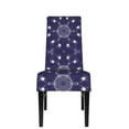 thumbnail image 2 of Spider Web Dining Chair Slipcovers Chair Protectors Seat Covers For Dining Room Hotel Kitchen Purple, 2 of 8