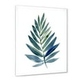thumbnail image 2 of Designart 'Tropical Green Leaf On White' Farmhouse Framed Art Print, 2 of 4
