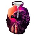 thumbnail image 5 of Sudadera con capucha de águila rapaz con estampado 3D de animales y pájaros, sudadera informal de moda, sudadera de gran tamaño, ropa de calle, jersey, abrigo, sudadera para hombre, 5 of 5