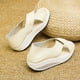 thumbnail image 3 of Verano Color sólido Suave antideslizante Mujer Cuña Columpio Zapato Mujer Zapato Flip Flop Wmkox8yii  shjk2050, 3 of 4