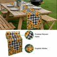 thumbnail image 5 of Sunflowers Table Runner - 48 Inch Long, Kitchen Dining Table Runner Dresser Scarves, Farmhouse Summer Floral Black White Plaid Farmhouse Decor for Coffee Tables Wedding Party Banquet, 5 of 8