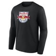 thumbnail image 2 of Men's Black New York Red Bulls Official Logo Long Sleeve T-Shirt, 2 of 3