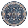 thumbnail image 3 of Unique Loom Lola Collection Area Rug - Vivacious (5' 2" Round Navy Blue/Gray), 3 of 7