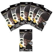 (6 Pack) Qfitt - Spandex Dome Style Ultra Stretch Wig cap #5017