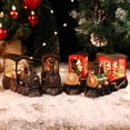 thumbnail image 4 of Decoración navideña de mesa para sala de estar, modelo de tren, adornos de bola de cristal, caja de música de tren pequeño, 4 of 4