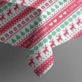 thumbnail image 5 of Red and Green Christmas Pattern Square Tablecloth,Waterproof Square Table Cover,Wipeable Spillproof Washable Table Cover for Home Kitchen Party Decor 60"x60"(152x152cm), 5 of 6