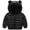 Black, variant on CAICJ98 Winter Coats Puffer Padded Jacket for Toddler Boys Girls Kids Puffer Coat Light Outwear Cute Bear Ears with Hoods Clothing (AG,5-6 Years)