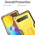 thumbnail image 3 of FITO For Google Pixel 6A Case, Phone Case with Screen Protector and Kickstand (Yellow), 3 of 7