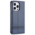 thumbnail image 3 of SaniMore for iPhone 14 Pro 6.1" PU Leather Case, Solid Color Magnetic Closure Flip Wallet Cover Built-in 3 Card Slots & Multi-Angle Kickstand Full Body Protective Shell, Blue, 3 of 8
