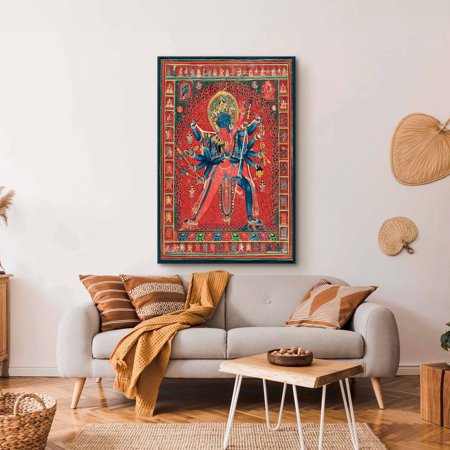 Poster Chakra Samara and Consort, Tibetian Poster , Chakrasamvara Wall Decor, Buddhist Design Poster , Vajravarahi Tibetan Buddhist Tantra Wall Decor-UNFRAMED