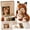 B, variant on Luckky Fantasy Hood Hat DIY Crochet Kit,Complete Animal Earflap Knitting Set for Beginner,Includes Yarn,Hooks,Needles & Tutorial Patterns,Soft Warm Handcraft Supplies for Relaxing Creative Making
