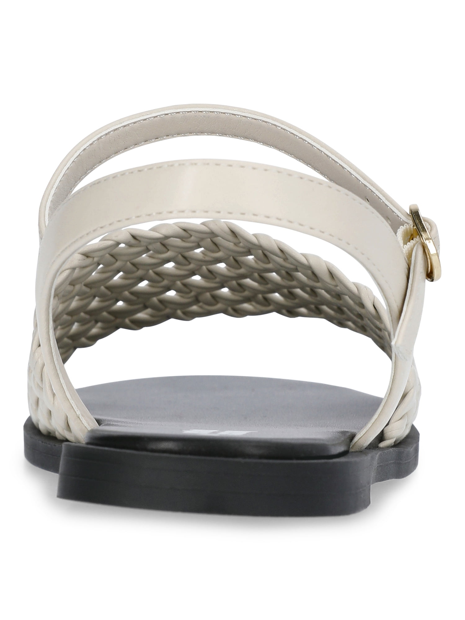 Weekend Academy Girls Faux Leather Woven Sandals